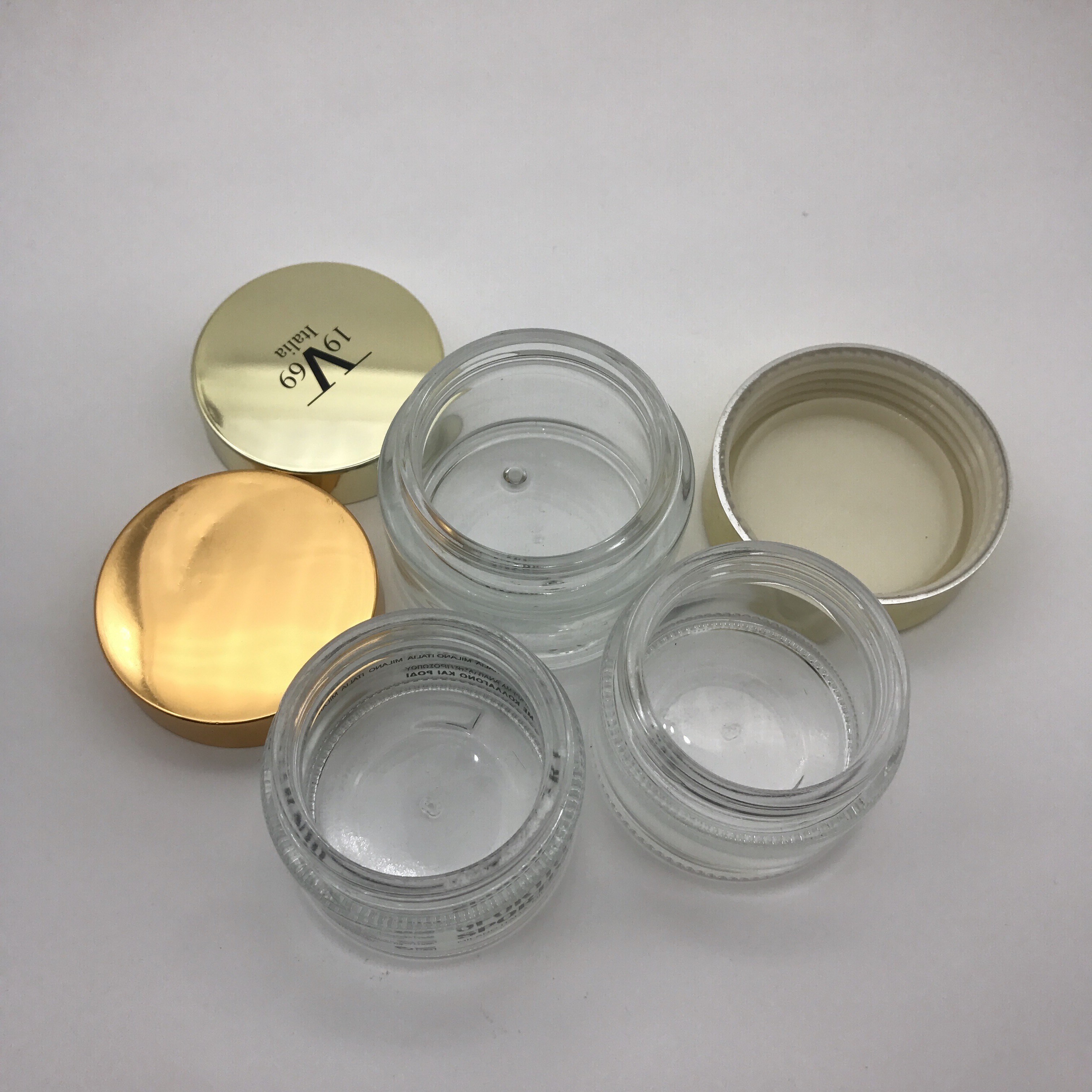 Free Sample Hot Sale Glass Cream Jar Top Quality 50g Glass Jar Skin Care Cream Jar