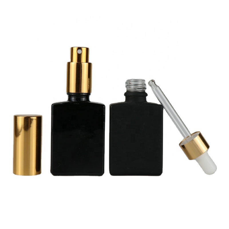 Free Sample Manufacturer Wholesale Luxury Refillable Custom Cap 30ml Spray Frosted Empty Glass Perfume Bottles