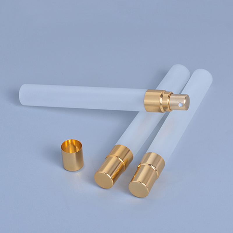 Free Sample Mini Pocket Frosting Glass Refillable Atomizer Tube Pen Perfume Spray Bottle 10ml