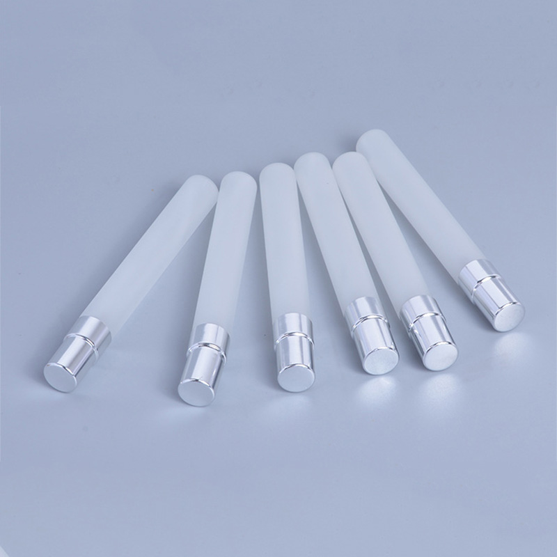 Free Sample Mini Pocket Frosting Glass Refillable Atomizer Tube Pen Perfume Spray Bottle 10ml