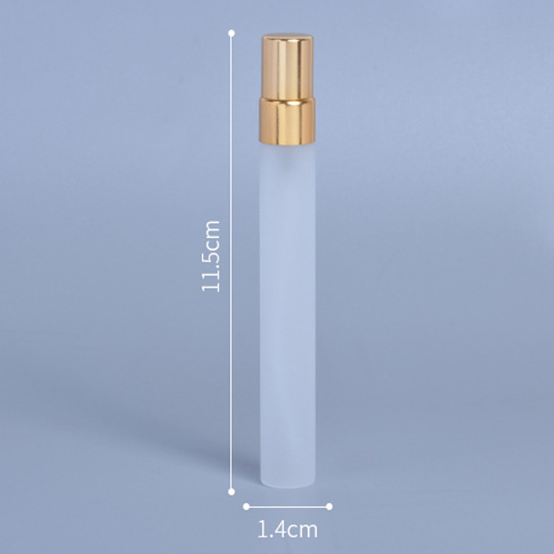 Free Sample Mini Pocket Frosting Glass Refillable Atomizer Tube Pen Perfume Spray Bottle 10ml