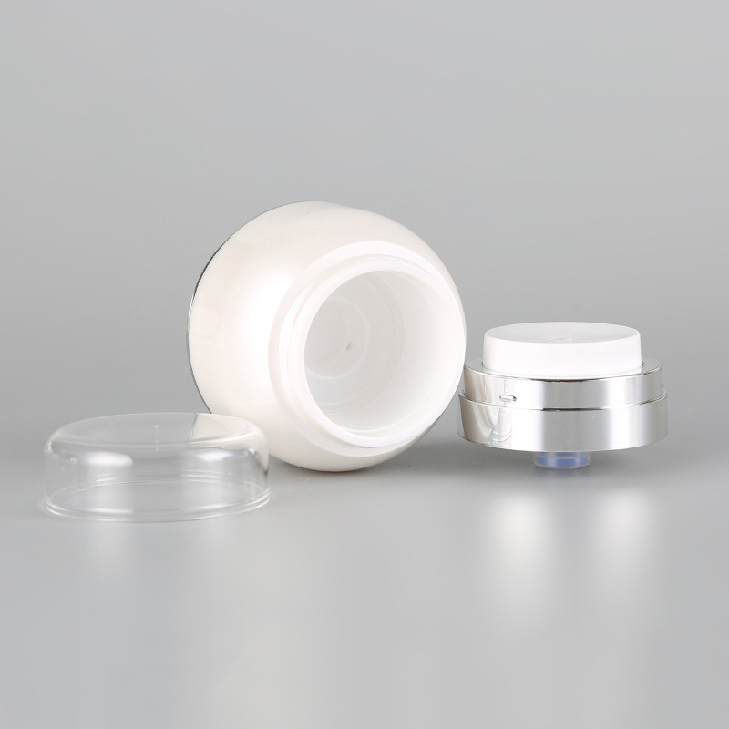 Free Sample New matte transparent Square 30ml 50ml Jar 2020 New design