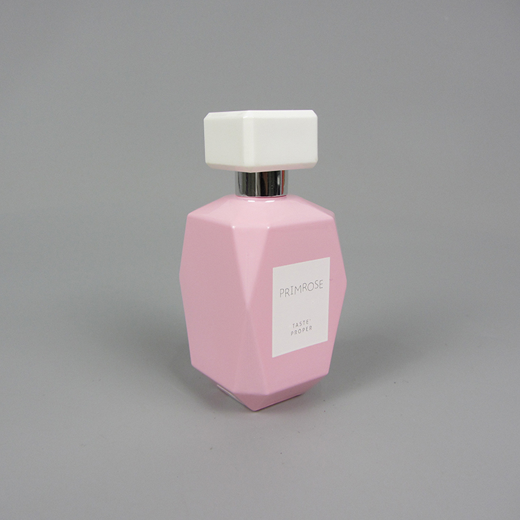 Free Sample Pink Woman 50ml Personalized Spray Glass Perfume Bottle 50ml Wholesale