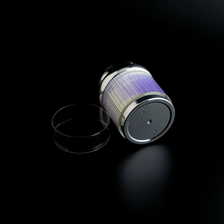 Free Sample Shiny Empty Airless Jar Rainbow Iridescent Cosmetic Jar 15ml 30ml 50ml for Cream