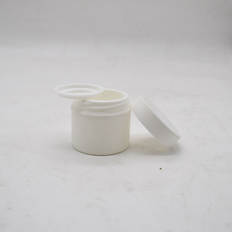 Free Sample Thick Wall Empty Plastic White Jar Cream Cosmetic Container