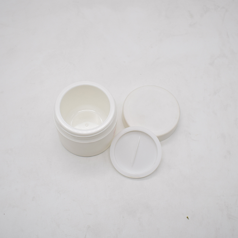 Free Sample Thick Wall Empty Plastic White Jar Cream Cosmetic Container