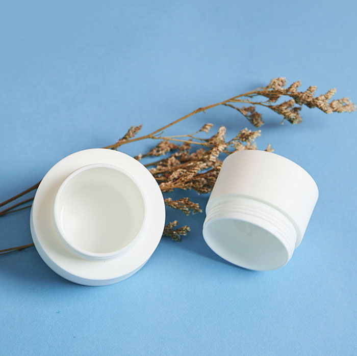 Free Sample Wide Mouth double wall white Matte 3ml 5ml 10ml 15ml 30ml 50ml 80ml PP Cosmetic Cream Jar