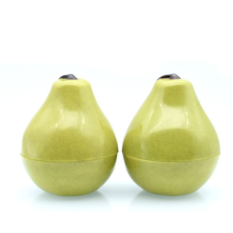 Free Sample peach shape empty 30ml plastic jar bottle as fruit shape for skin care cream