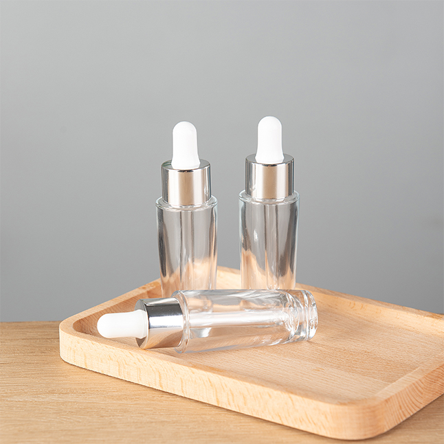 Free Samples Glass Dropper Bottle 15ml 50ml Bamboo Lid Cap