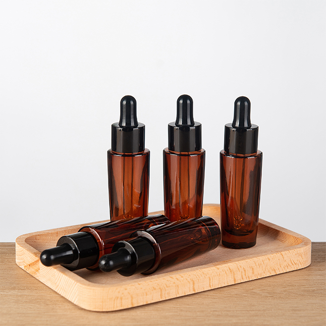 Free Samples Glass Dropper Bottle 15ml 50ml Bamboo Lid Cap