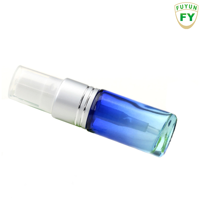 Free Samples Luxury 5ml Colorful Oblate Shape Glass Mist Spray Perfume Bottle