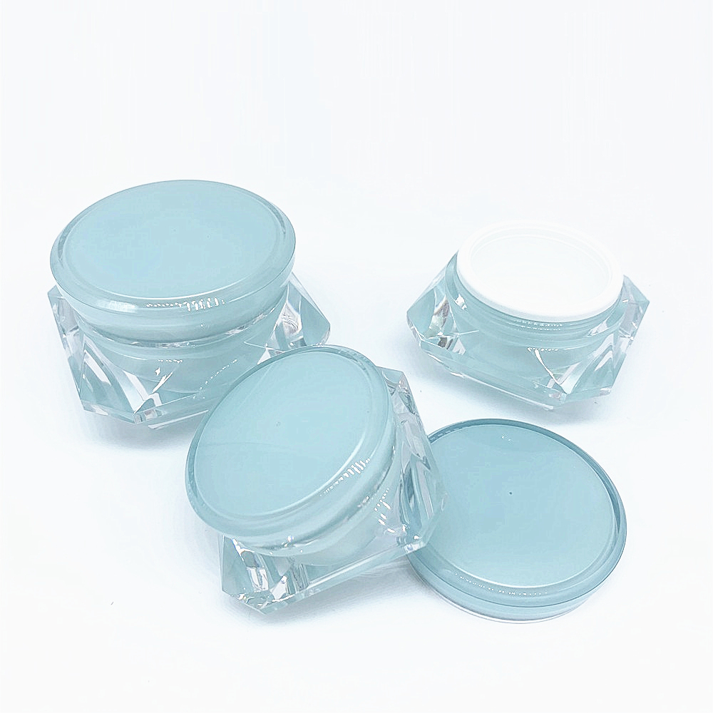 Free Samples Portable 5g 15g Acrylic Double Wall Cosmetic Jar