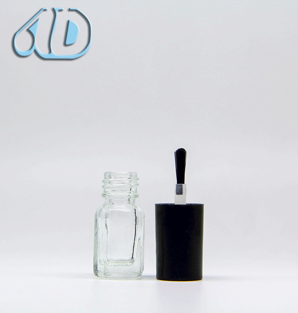 Free Shipping China Suppliers Free Sample Hot Stamping Empty Nail Glass Polish Bottle With Brush
