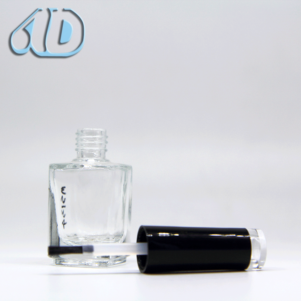 Free Shipping China Suppliers Free Sample Hot Stamping Empty Nail Glass Polish Bottle With Brush