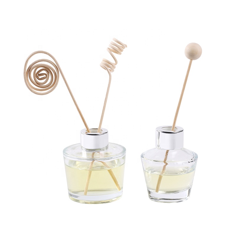 Free sample 100ml 50ml perfume glass bottle essential oil aroma reed diffuser bottle