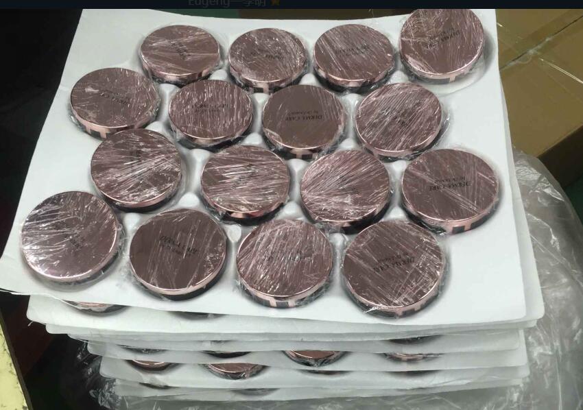 Free sample 10g matte black empty loose powder jar container with sifter