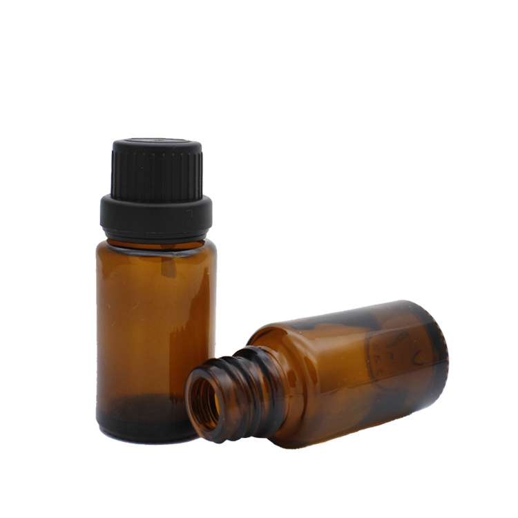 Free sample 10ml essential oil amber glass bottle with euro dropper