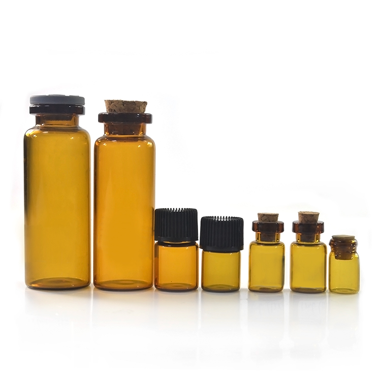Free sample 1ml 2ml 10ml 20ml 30ml 50ml 100ml e-liquid small schering glass bottles with cork for sale