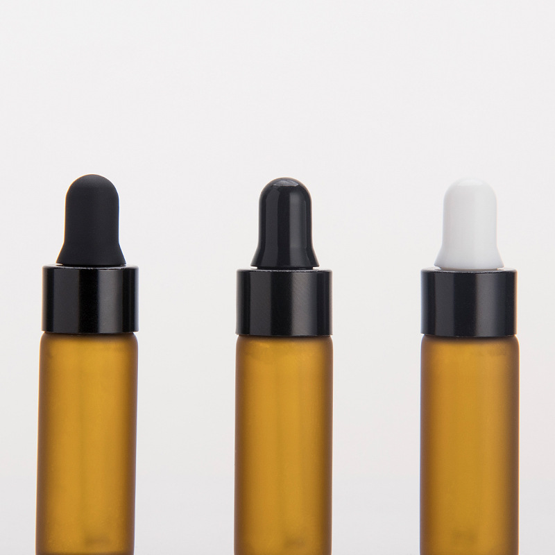 Free sample 1ml 2ml 3ml 5ml clear amber glass oil sample dropper bottle