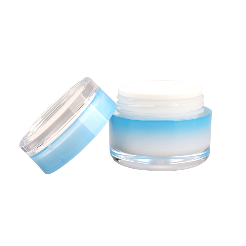 Free sample 20g acrylic double wall cosmetic empty jar