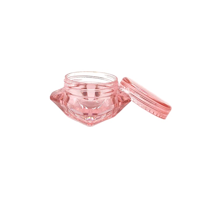 Free sample 3g 5g plastic cosmetic cream jar with colored lids