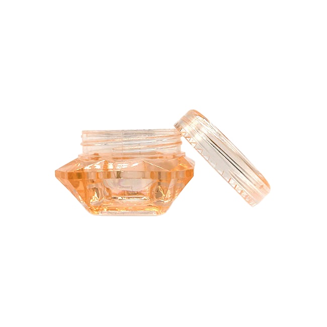 Free sample 3g 5g plastic cosmetic cream jar with colored lids