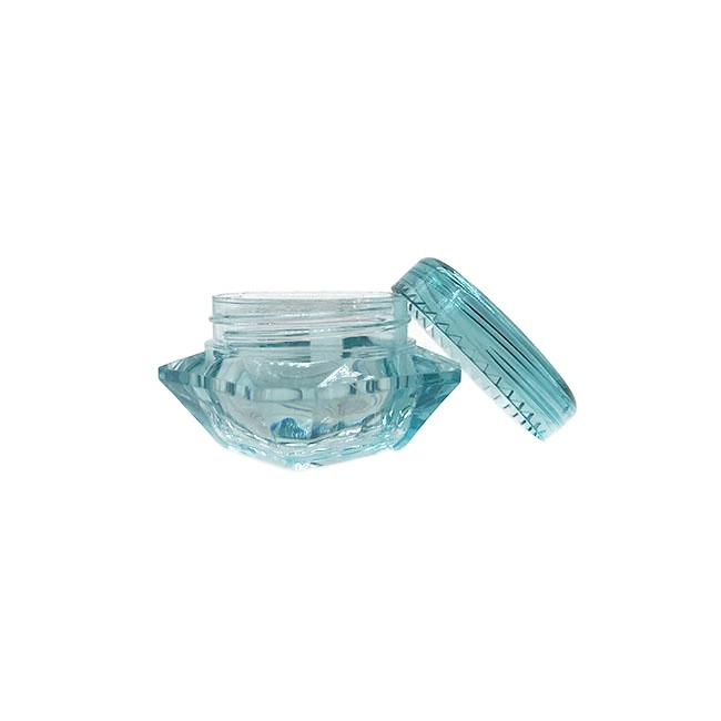 Free sample 3g 5g plastic cosmetic cream jar with colored lids