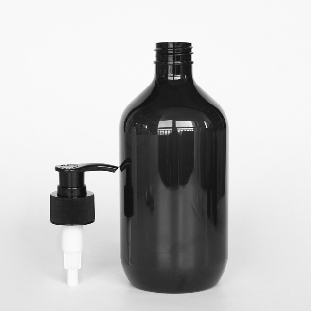 Free sample 500 ml pet plastic lotion bottle with pump for shampoo