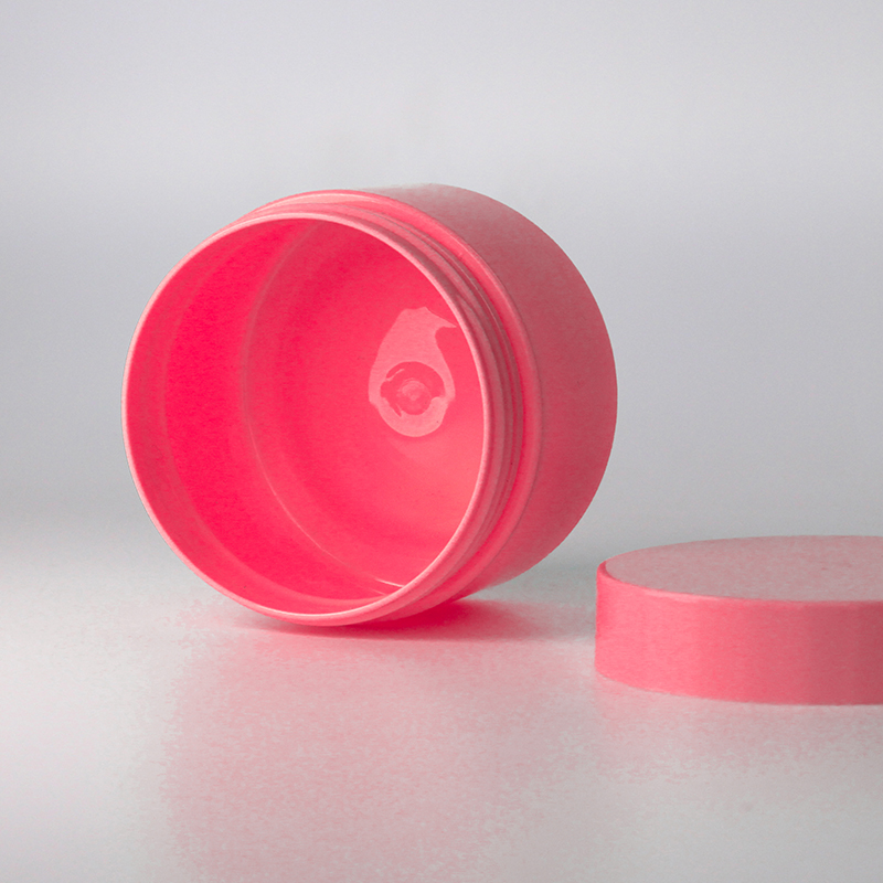 Free sample colored pink jar 120ml plastic facial cream lotion jar pet round cream jar
