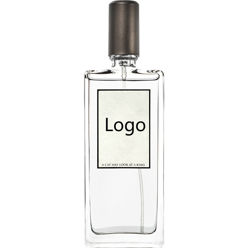 Free sample custom  label classic shape square perfume bottle 50ml