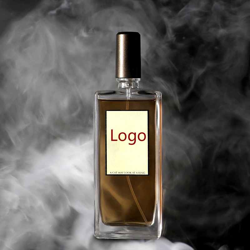 Free sample custom label classic shape square perfume bottle 50ml