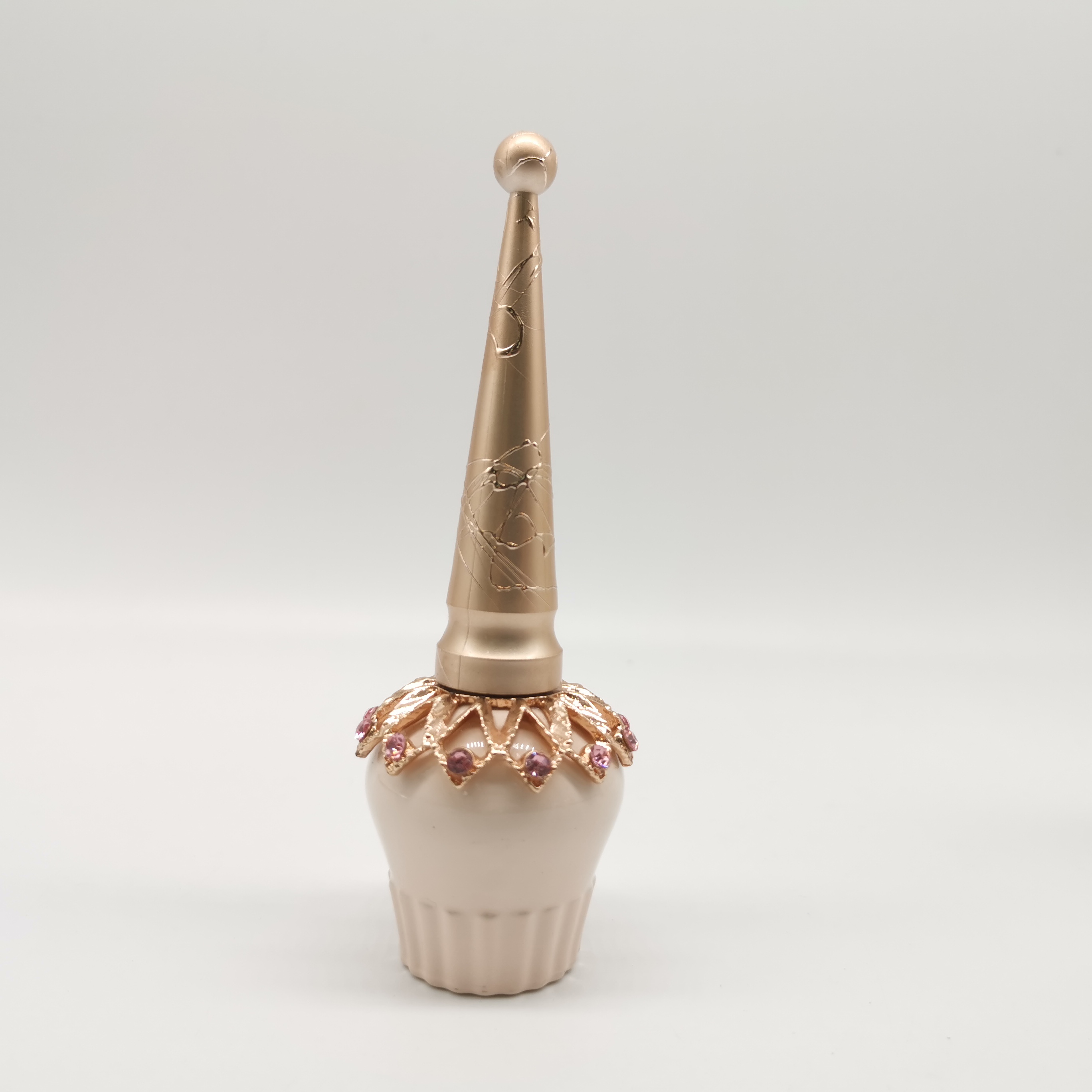 Free sample custom luxury empty 5ml 10ml 15ml empty nail polish bottle with gold top bushes