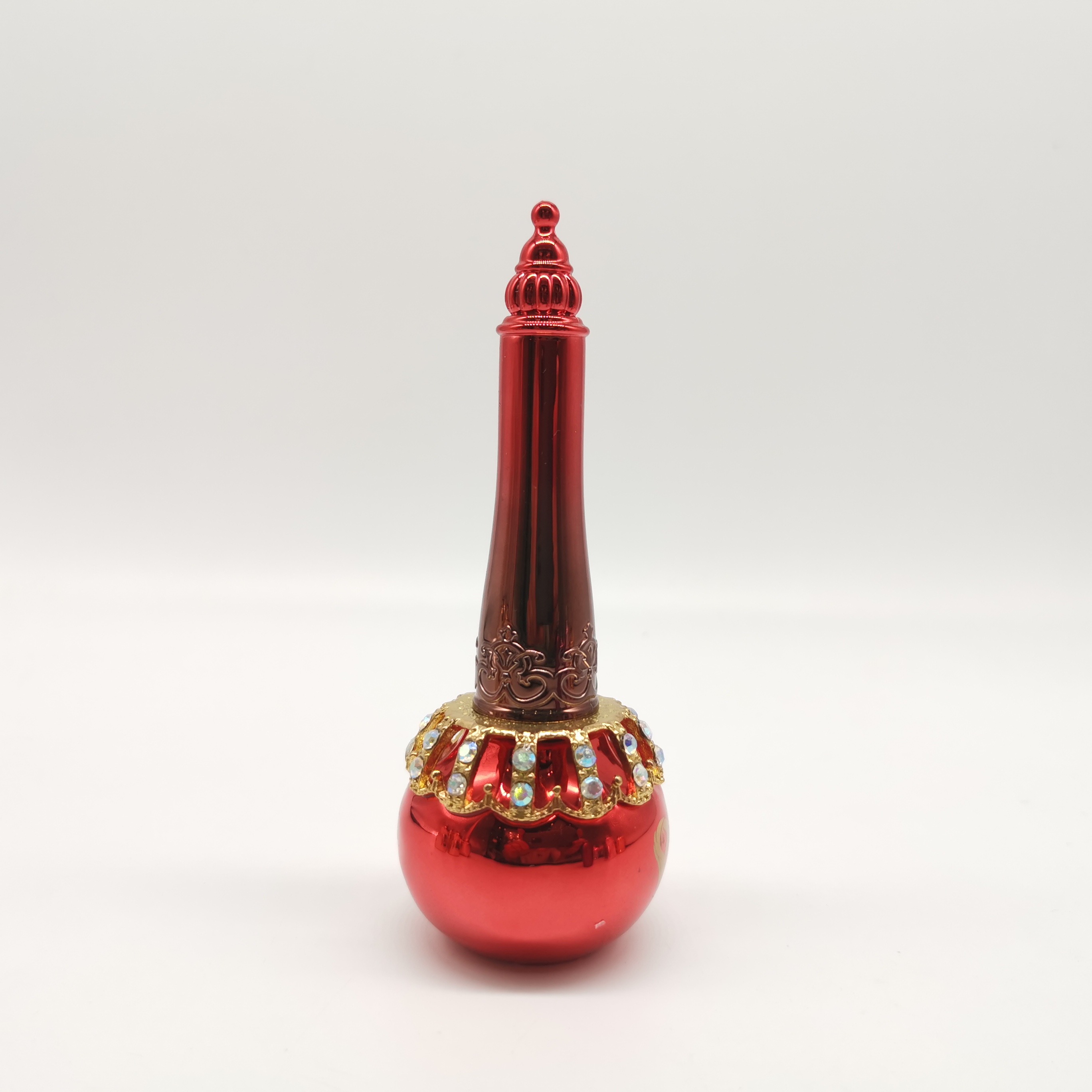 Free sample custom luxury empty 5ml 10ml 15ml empty nail polish bottle with gold top bushes