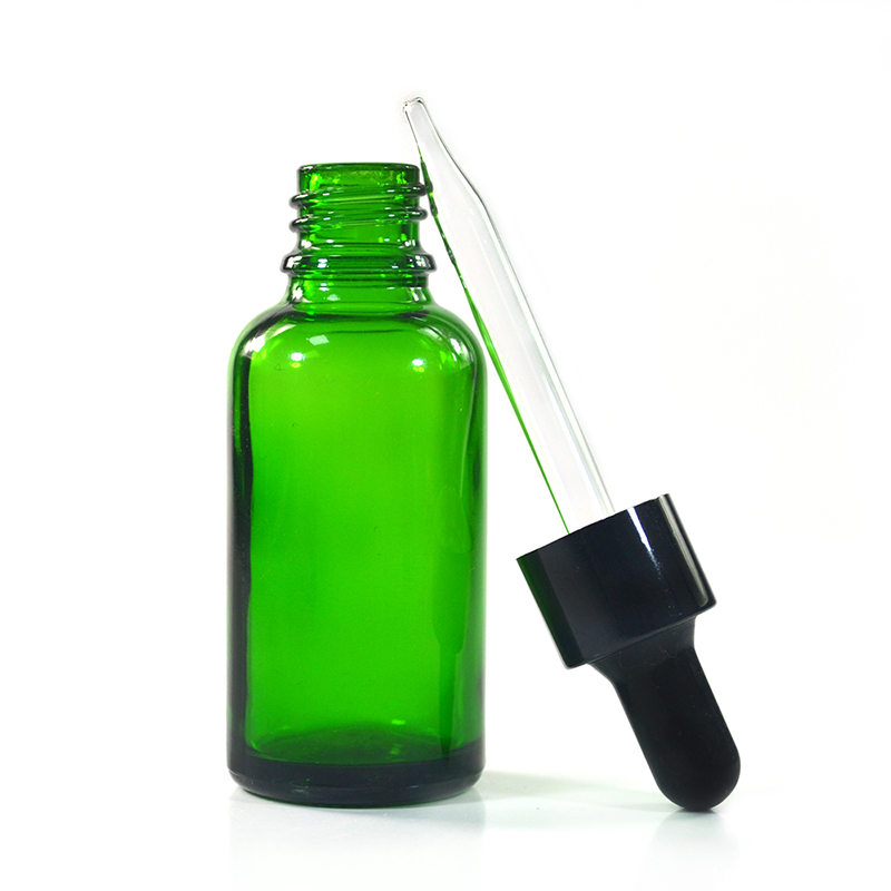 Free sample customized color gold silver black aluminum cap 30ml 50ml 100ml essential oil glass dropper bottle