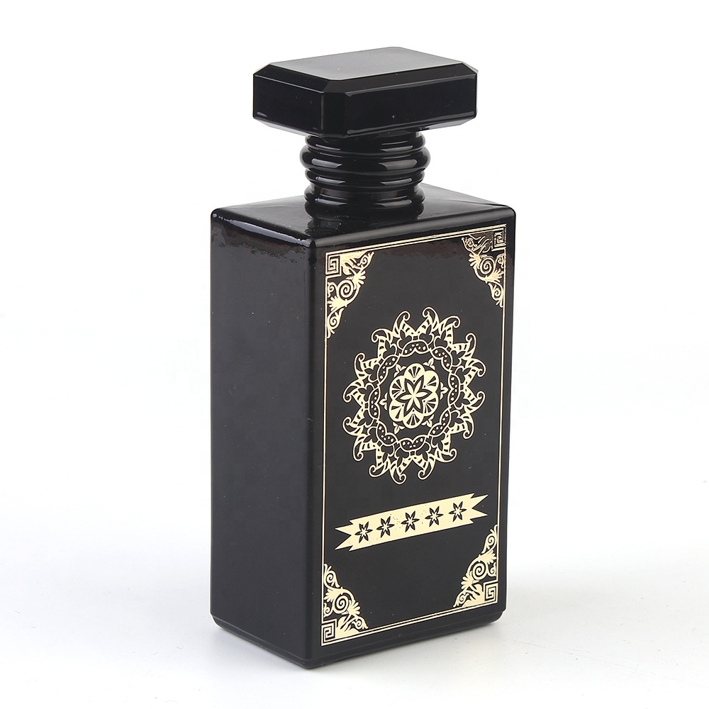 Free sample delicate 100ml refillable glass perfume spray bottle for gift sale