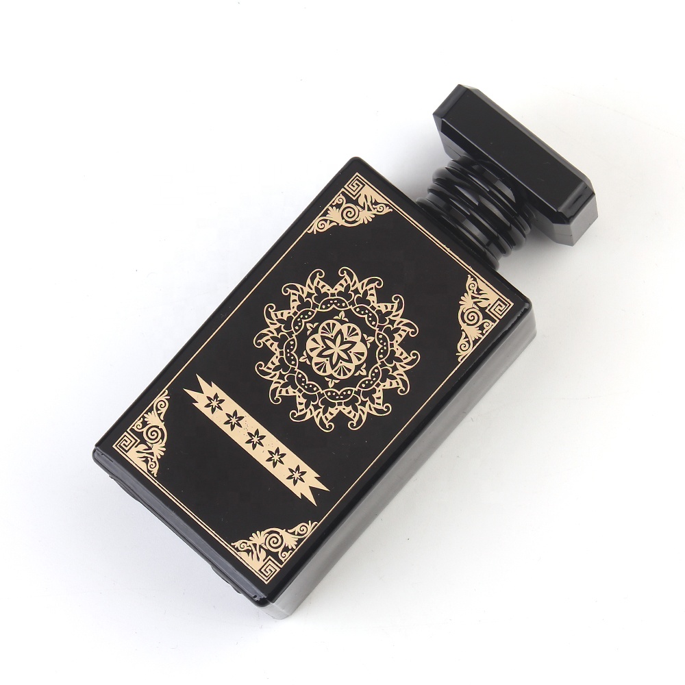 Free sample delicate 100ml refillable glass perfume spray bottle for gift sale