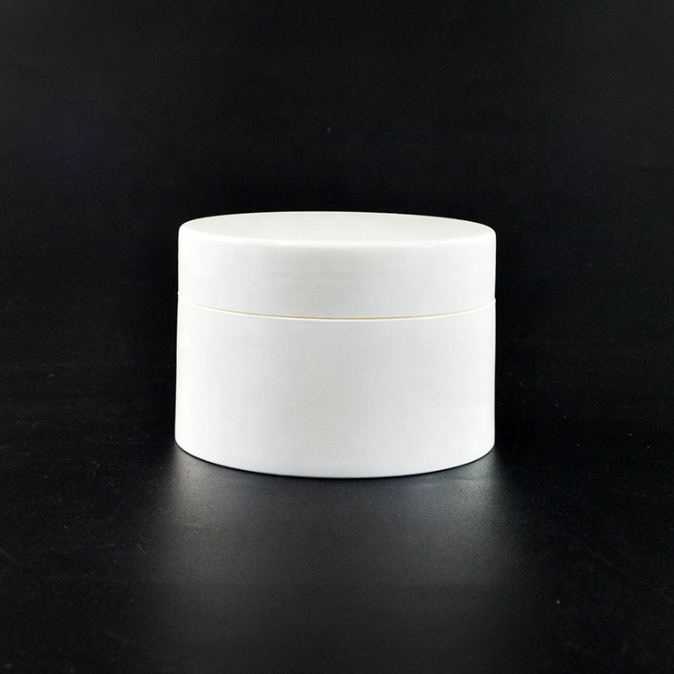 Free sample empty black white 30g 50g 100g 120g cosmetic plastic jar