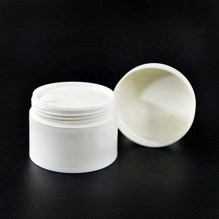 Free sample empty black white 30g 50g 100g 120g cosmetic plastic jar