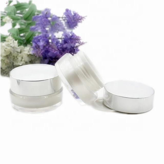 Free sample high quality acrylic pink rose gold cosmetic cream jar 5g 10g 15g 20g 30g 50g