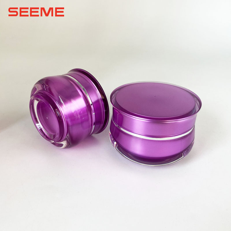 Free sample jar empty cosmetic packaging skincare cream jar plastic bottle 30g