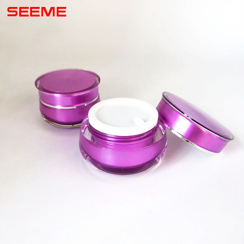 Free sample jar empty cosmetic packaging skincare cream jar plastic bottle 30g