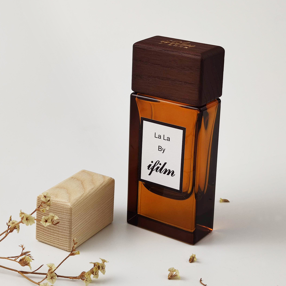 Free sample top quality wholesale customer label empty frosted glass multi color perfume flacon packaging bottle