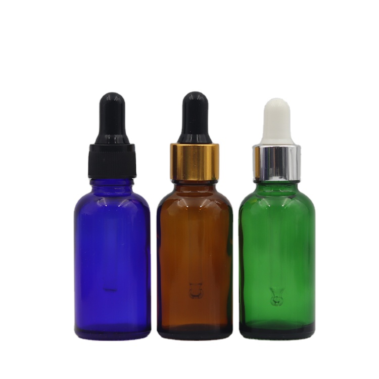 Free sample wholesale 30ml glass essential oil bottle with dropper