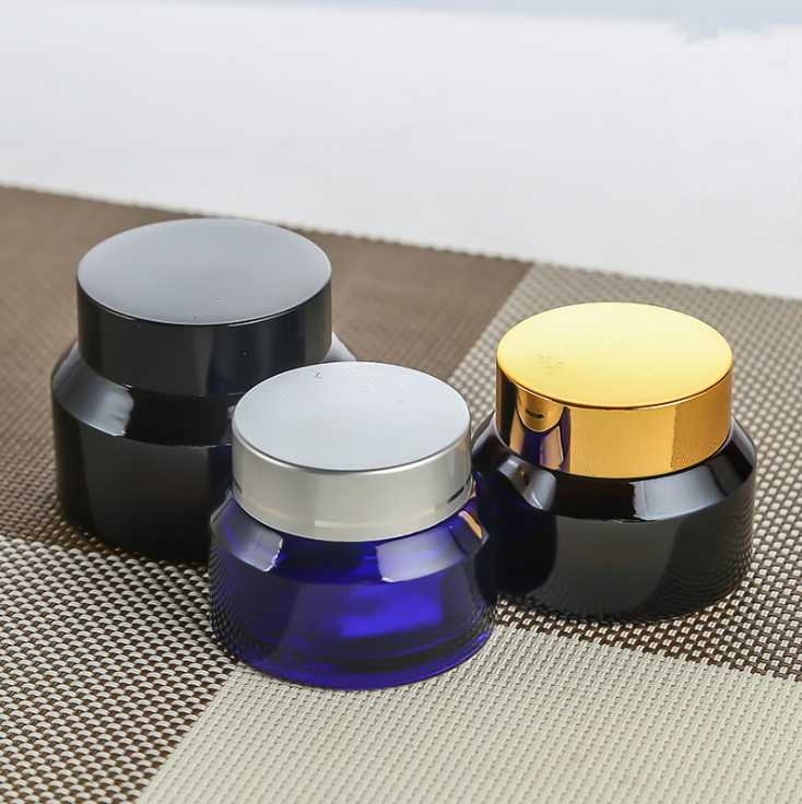 Free sample worldwide cream jar cosmetic glass cosmetic jars amber glass bottle