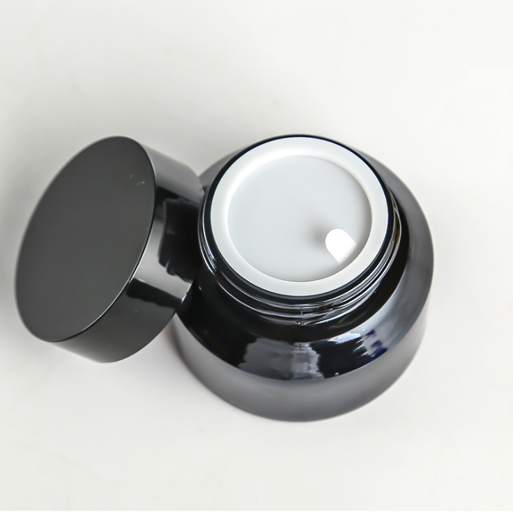 Free sample worldwide cream jar cosmetic glass cosmetic jars amber glass bottle