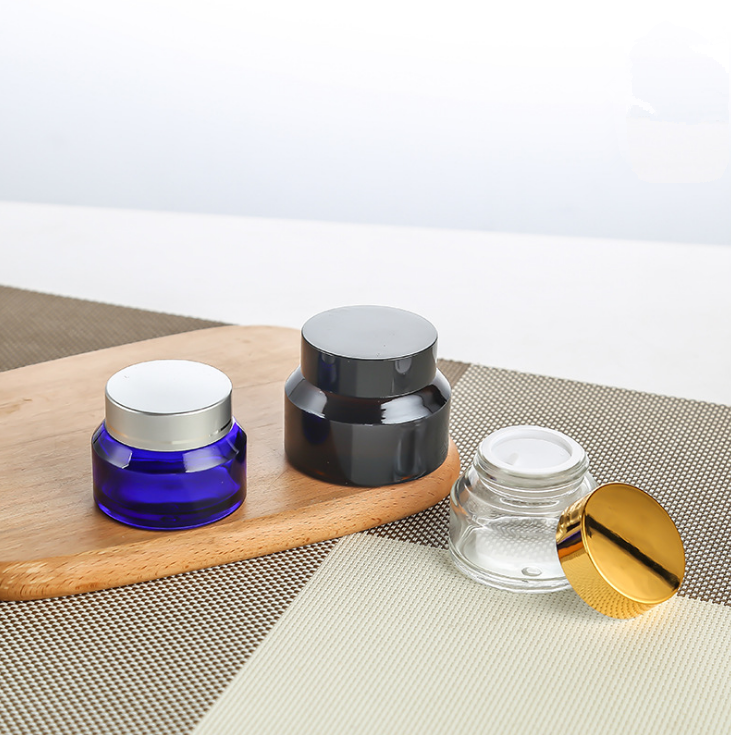 Free sample worldwide cream jar cosmetic glass cosmetic jars amber glass bottle