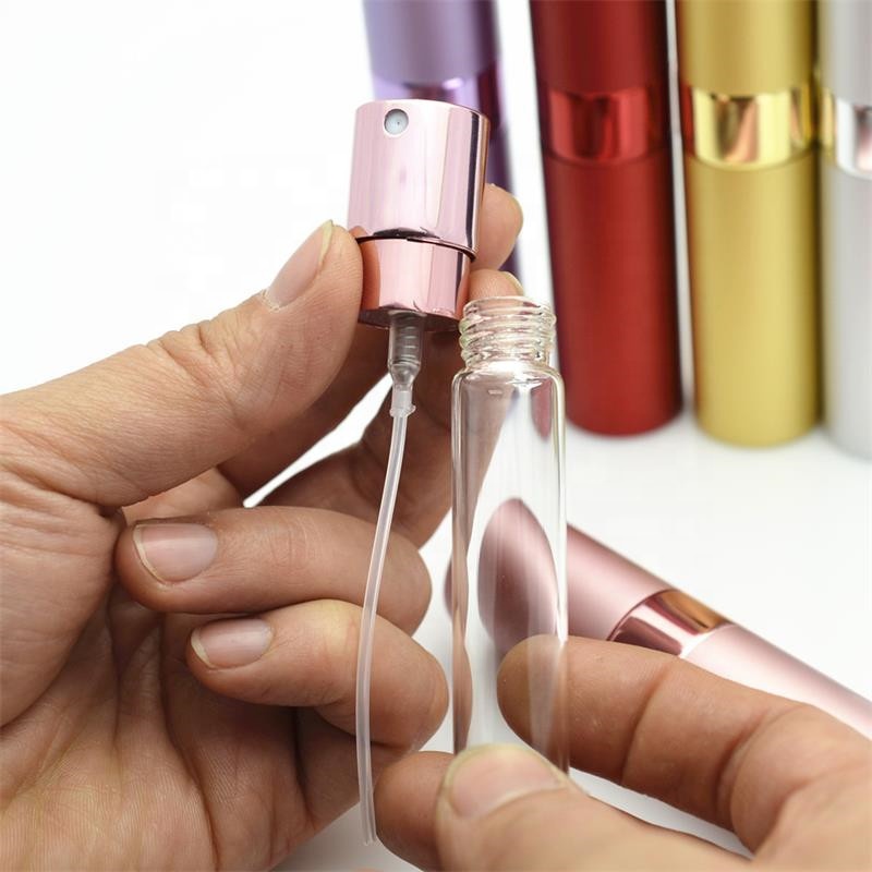 Free samples 10ml atomizer fragrance bottles aluminum perfume spray bottles