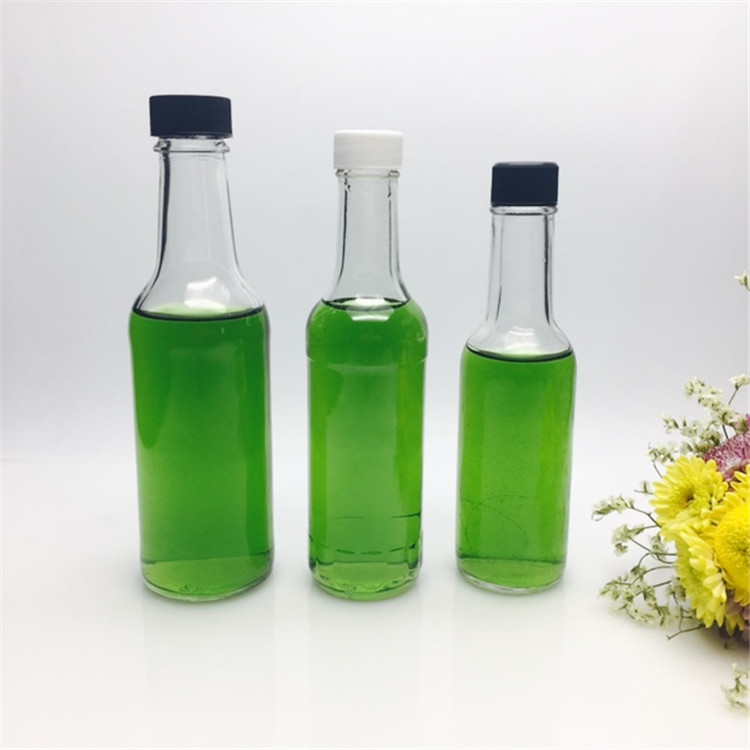 Free samples !!! 150ml 180ml 250ml glass chili pepper /hot sauce bottles plastic cap