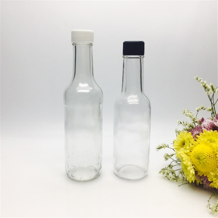 Free samples !!! 150ml 180ml 250ml glass chili pepper /hot sauce bottles plastic cap