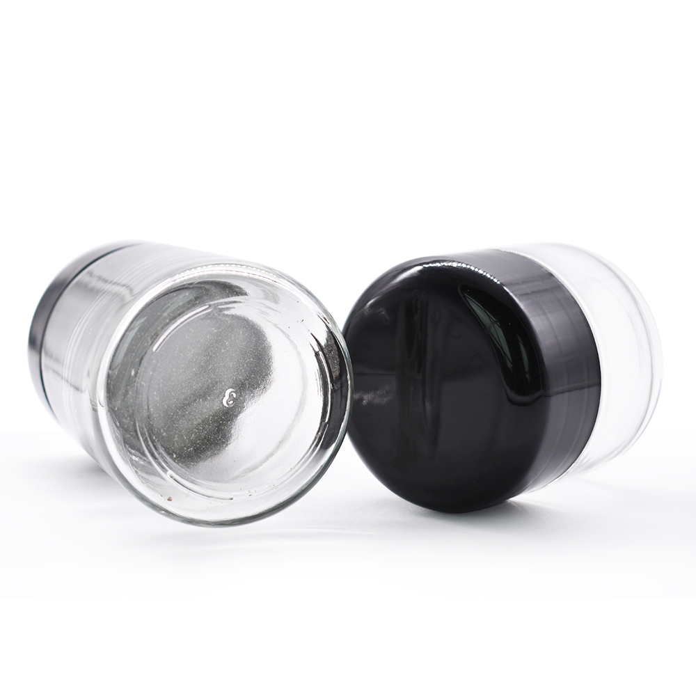 Free samples clear glass jar 30g 50g 80g 100g cosmetic cream jars skin care cream jar